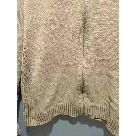 Calvin Klein Sweatshirt Zip Crewneck Beige Size Large - Picture 4 of 6